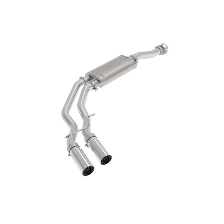 AFE Stainless Steel, With Muffler, 3 Inch to 2.5 Inch Pipe Diameter, Single Exhaust With Dual Exit 49-43128-P